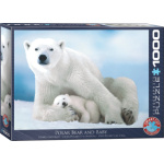 EUROGRAPHICS Puzzle Lední medvěd s mládětem 1000 dílků 5570
