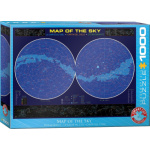 EUROGRAPHICS Puzzle Mapa nebe 1000 dílků 5694