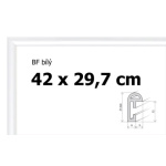 BFHM Plastový rám na puzzle 42x29,7cm A3 - bílý 6852