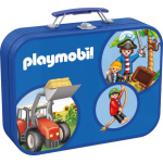 SCHMIDT Puzzle Playmobil 4v1 v plechovém kufříku (60,60,100,100 dílků) 80