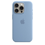 APPLE iPhone 15 ProMax Silicone Case MS - Winter Blue, MT1Y3ZM/A