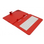 AIREN AiTab Leather Case 4 with USB Keyboard 10" RED (CZ/SK/DE/UK/US.. layout), Leather Case 4 10R