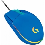 Logitech G102 Lightsync/Herní/Optická/8 000 DPI/Drátová USB/Modrá, 910-005801