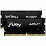 Kingston FURY Impact/SO-DIMM DDR4/16GB/2666MHz/CL15/2x8GB/Black, KF426S15IBK2/16