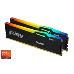 Kingston FURY Beast EXPO/DDR5/32GB/5200MHz/CL36/2x16GB/RGB/Black, KF552C36BBEAK2-32