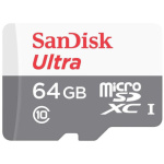 SanDisk Ultra/micro SDXC/64GB/UHS-I U1 / Class 10, SDSQUNR-064G-GN3MN