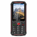 EVOLVEO StrongPhone W4, vodotěsný odolný Dual SIM telefon, černo-červená, SGP-W4-BR