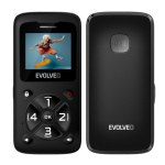 EVOLVEO EasyPhone ID, mobilní telefon pro seniory, černá, EP-400-IDB