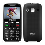 EVOLVEO EasyPhone XR, mobilní telefon pro seniory s nabíjecím stojánkem, černá, EP-601-XR-BK