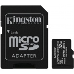 32GB microSDHC Kingston Canvas Select Plus  A1 CL10 100MB/s + adapter, SDCS2/32GB