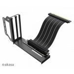 AKASA Riser black Pro, vertikálni VGA držák, AK-CBPE02-20B