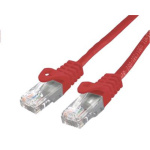 Kabel C-TECH patchcord Cat6, UTP, červený, 3m, CB-PP6-3R