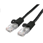 Kabel C-TECH patchcord Cat6, UTP, černý, 0,5m, CB-PP6-05BK