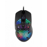 C-TECH Scarab/Herní/Optická/Pro praváky/7 200 DPI/Drátová USB/Černá, GM-18