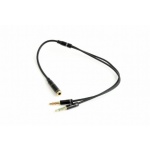 GEMBIRD 3.5 mm stereo jack 4-pin, redukce , 20 cm, 2xF/M, CCA-418M