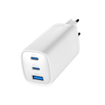 GEMBIRD PD nabíječka 1xUSB-A 2xUSB-C  65W bilá, TA-UC-PDQC65-01-W