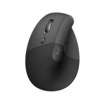 LOGITECH Lift For Business/Ergonomická/Optická/Pro leváky/4 000 DPI/USB+BT/Grafitová, 910-006495