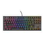 Genesis herní mechanická klávesnice THOR 303/TKL/RGB/Outemu Peach Silent/Drátová USB/US layout/Černá, NKG-1881