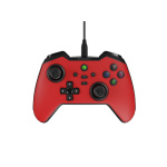 Drátový gamepad Genesis MANGAN 300, pro PC/Switch/Mobil, červený, NJG-2105