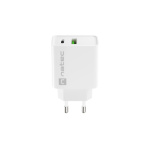 Universální nabíječka Natec RIBERA 20W 1X USB-A + 1X USB-C, bílá, NUC-2061