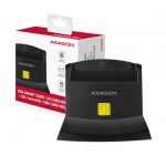 AXAGON CRE-SM2, USB-A StandReader 4-slot čtečka Smart card (eObčanka) + SD/microSD/SIM, kabel 1.3 m, CRE-SM2