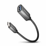 AXAGON RUCM-AFAC, kabelová redukce USB-C (M) <-> USB-A (F), 20cm, USB 3.2 Gen 1, 3A, ALU, RUCM-AFAC