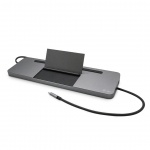 i-tec USB-C Metal Ergonomic 4K 3x Display Docking Station, Power Delivery 85W, C31FLATDOCKPDPRO