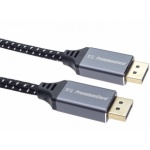 PremiumCord DisplayPort 1.4 přípojný kabel, kovové a zlacené konektory, 1m, kport10-01