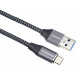 PremiumCord kabel USB-C - USB 3.0 A (USB 3.1 generation 1, 3A, 5Gbit/s) 0,5m oplet, ku31cs05