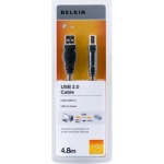 BELKIN USB 2.0 kabel A-B, řada standard, 4.8 m, F3U154bt4.8M