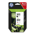 HP 302 combo černá + barevná ink. náplň X4D37AE, X4D37AE - originální