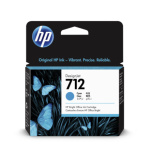 HP 712 Inkoustová náplň azurová, 3ED67A, 3ED67A - originální