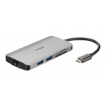 D-Link 8-in-1 USB-C Hub with HDMI/Ethernet/Card Reader/Power Delivery, DUB-M810