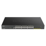 D-Link DGS-1250-28XMP/E 24-port Gigabit PoE Smart Managed Switch with 4x 10G SFP+ ports, 370Watts, DGS-1250-28XMP/E