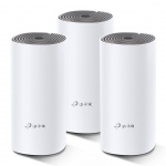 TP-Link AC1200 Whole-home Mesh WiFi System Deco E4(3-pack), 2x10/100 RJ45, Deco E4(3-pack)