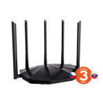 Tenda TX2 Pro AX1500 WiFi6 Router, 1x GWAN, 3x GLAN, IPv6, 5x 6dBi anténa, WPA3, CZ App, TX2 Pro