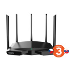 Tenda TX27 Pro AXE5700 WiFi6E Router, 1x GWAN, 3x GLAN, IPv6, BSS Color, VPN server, WPA3,CZ app, 75011964