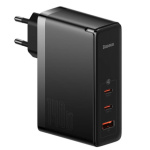 Baseus CCGP100201 GaN5 Pro Fast Nabíječka USB + 2xUSB-C 140W Black, 6932172610227