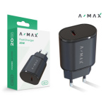 Aligator síťová nabíječka A-MAX PD 20W USB-C černá, AX0002V