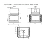 Krbová vložka s teplovodním výměníkem PRITY 3C W28, 143