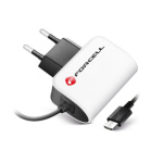 FORCELL F-ENERGY U19 travel charger with cable Micro USB 1A 5W white black 437023