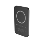 VEGER powerbank 5 000 mAh with wireless charging compatible with MagSafe PD QC3.0 2A 20W MagOn Kick (V0553P / W0553P) black 521364