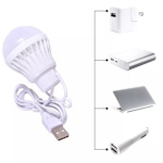 LED bulb to USB white light 5W cable long 1m 350lm 585832