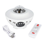 Projector STARS LED / Disco with bluetooth speaker + remote control + USB BTM0504-B / HD-SPL white 586979