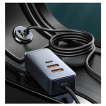 BASEUS car charger 2 x USB A + 2 x Type C with cable PD3.0 QC4.0 3A 120W CCBT-A0G 1,5 m gray 594123