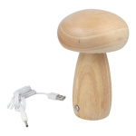 Table lamp bedside mushroom Art Deco wood color MTWTHN 599556