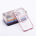 ELECTRO MAG COVER case compatible with MagSafe for SAMSUNG S24 rose gold 600266