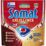 Somat tablety do myčky Excellence Premium 5v1, 20 ks