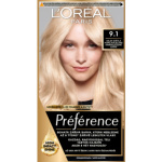 L'oreal Paris Préférence barva na vlasy, Oslo, velmi světlá popelavá blond 9.1