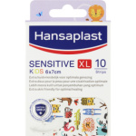 Hansaplast Sensitive XL Kids Dětské náplasti pro citlivou pokožku s různými motivy zvířátek 6 x 7 cm